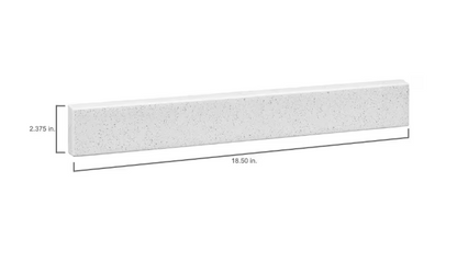 18.5 in. W Solid Surface Resin Vanity Backsplash in Arctic
