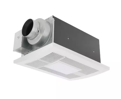 Panasonic WhisperWarm DC 50-80-110 CFM Ceiling Exhaust Fan with LED Light/Night Light and Heater