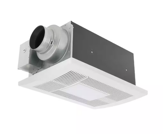 Panasonic WhisperWarm DC 50-80-110 CFM Ceiling Exhaust Fan with LED Light/Night Light and Heater