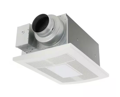 Panasonic WhisperWarm DC 50-80-110 CFM Ceiling Exhaust Fan with LED Light/Night Light and Heater