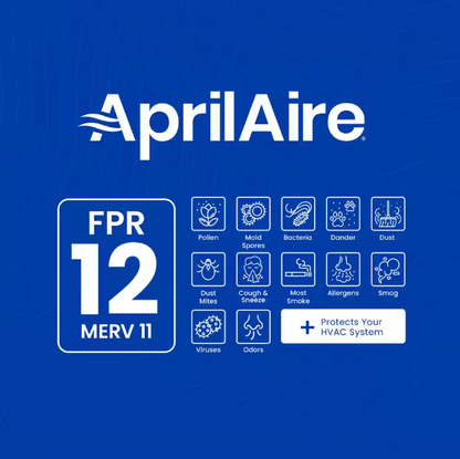 AprilAire 410 16 in. x 25 in. x 4 in. MERV 11 FPR 12 Pleated Filter For Air Cleaner Models 1410/1610/2410/2416/3410/4400 (1-Pack)