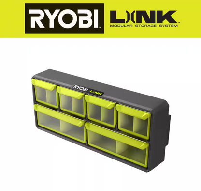 RYOBI LINK 12-Compartment Wall Mounted Small Parts Organizer