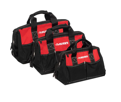 Husky 18 in., 15 in. and 12 in. Tool Bag Combo