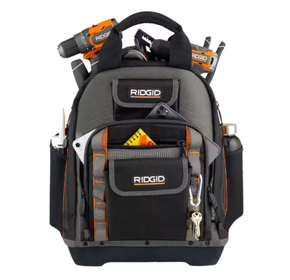 RIDGID 15 in. 55 Pocket Professional Grade Tool Backpack