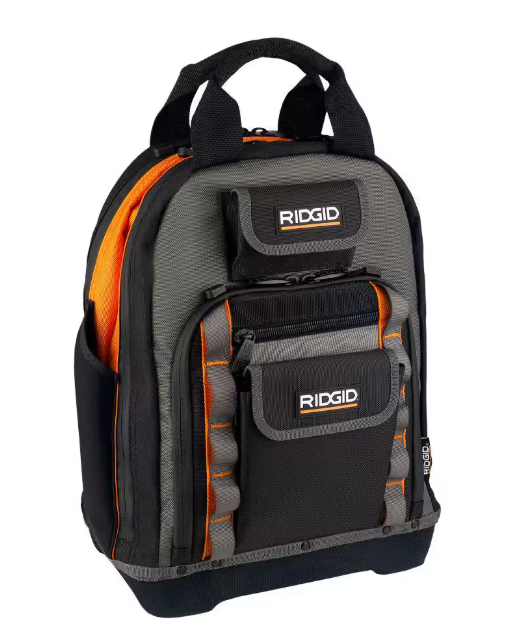 RIDGID 15 in. 55 Pocket Professional Grade Tool Backpack