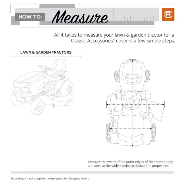 Classic Accessories Lawn Tractor Cover