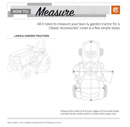 Classic Accessories Lawn Tractor Cover