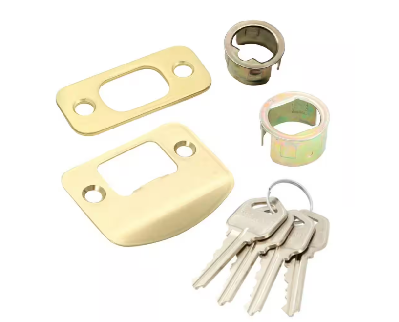 Defiant Brandywine Polished Brass Single Cylinder Keyed Entry Project Pack