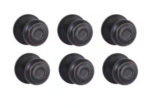 Defiant Hartford Aged Bronze Hall/Closet Door Knob Contractor Pack