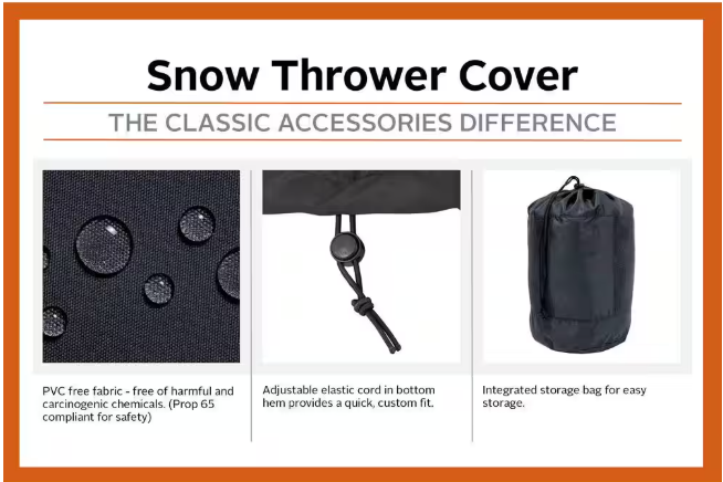 Classic Accessories Snow Blower Cover