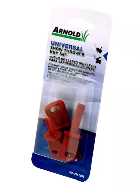 Arnold Universal Replacement Key Set for Most One, Two and Three Stage Snow Blowers (4-Piece)