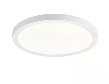 Commercial Electric Flexinstall LED 14 in. White Disklight Recessed Ceiling Light for Home with 5CCT + DuoBright Dimming