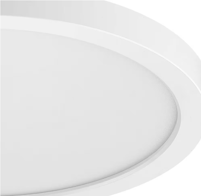 Commercial Electric Flexinstall LED 14 in. White Disklight Recessed Ceiling Light for Home with 5CCT + DuoBright Dimming