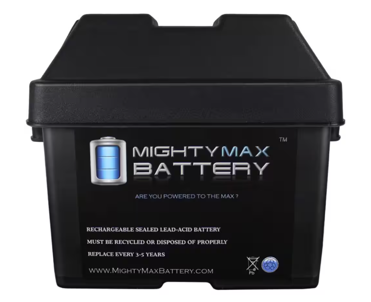 MIGHTY MAX BATTERY Sealed Lead Acid SLA/GEL Heavy Duty Group U1 Battery Storage Box
