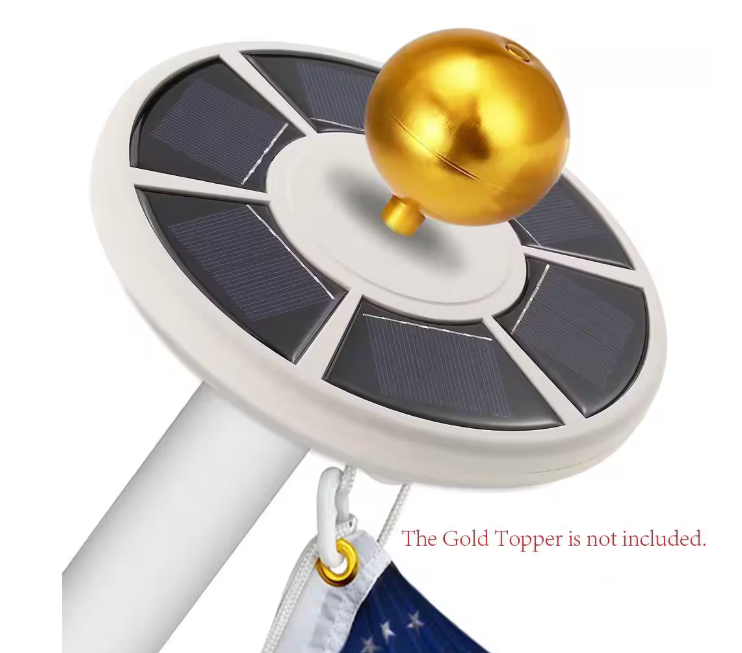 ANLEY 26 LED Solar Powered Flag Pole Light Ultra Bright Full Coverage Flagpole Downlight for Most 15 ft. to 25 ft. Poles