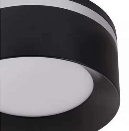 Commercial Electric Flexinstall LED 6 in. Matte Black Dual Band Recessed Ceiling Light for Home with 5CCT + DuoBright Dimming