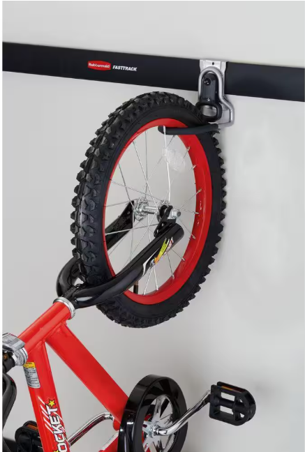 (2-Pack) Rubbermaid FastTrack Garage Vertical Bike Hook