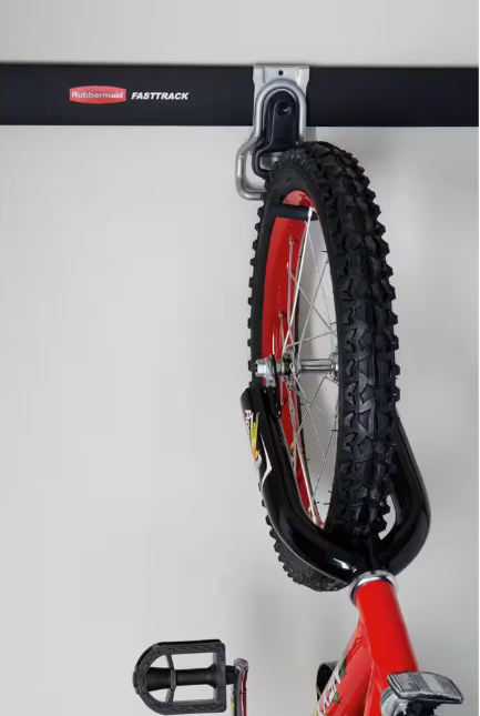 (2-Pack) Rubbermaid FastTrack Garage Vertical Bike Hook