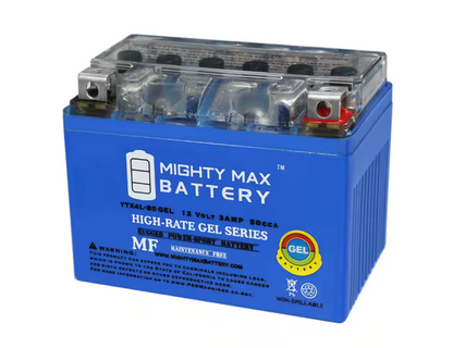 MIGHTY MAX BATTERY 12-Volt 3 Ah 50 CCA GEL Sealed Lead Acid (SLA) Powersport Battery