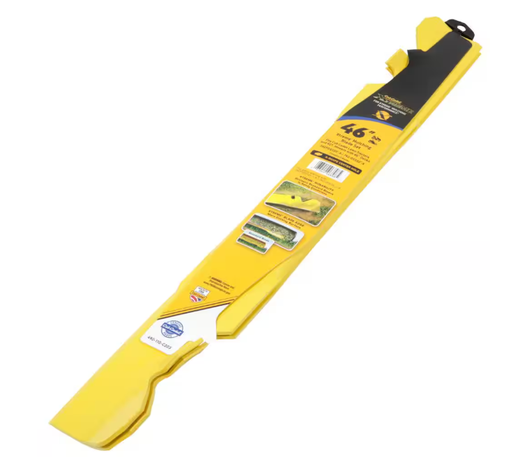 Cub Cadet Original Equipment Xtreme 3-in-1 Blade Set for Select 46 in. Mowers with S-Shaped Center OE# 742P05510-X, 742-05510-X