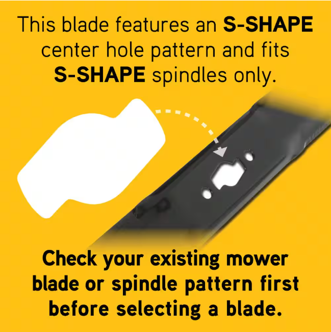 Cub Cadet Original Equipment Xtreme 3-in-1 Blade Set for Select 46 in. Mowers with S-Shaped Center OE# 742P05510-X, 742-05510-X