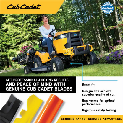 Cub Cadet Original Equipment Xtreme 3-in-1 Blade Set for Select 46 in. Mowers with S-Shaped Center OE# 742P05510-X, 742-05510-X
