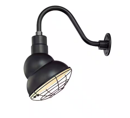 Millennium Lighting RES10 R Series 1-Light 10 in. Satin Black Emblem Shade