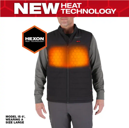 Milwaukee Men's 2X-Large M12 12V Lithium-Ion Cordless AXIS Black Heated Vest (Vest Only)