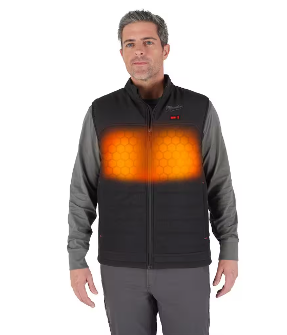 Milwaukee Men's 2X-Large M12 12V Lithium-Ion Cordless AXIS Black Heated Vest (Vest Only)