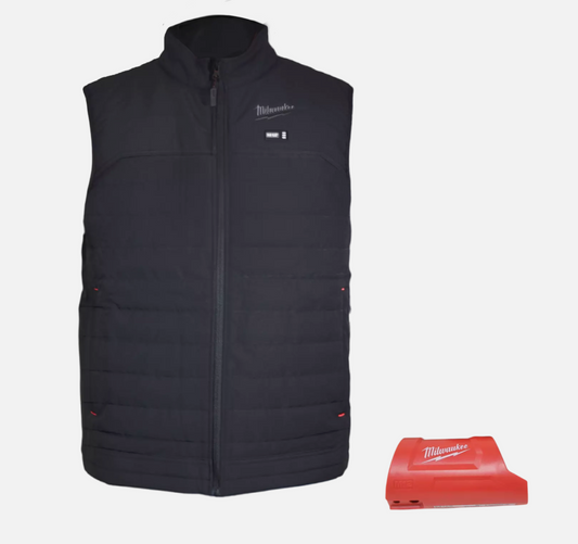 Milwaukee Men's 2X-Large M12 12V Lithium-Ion Cordless AXIS Black Heated Vest (Vest Only)
