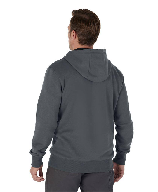 Milwaukee Men's Large Gray Midweight Cotton/Polyester Long-Sleeve Pullover Hoodie