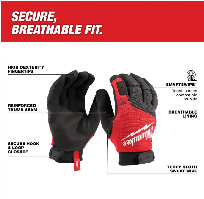 Milwaukee Medium Lightweight Work Gloves