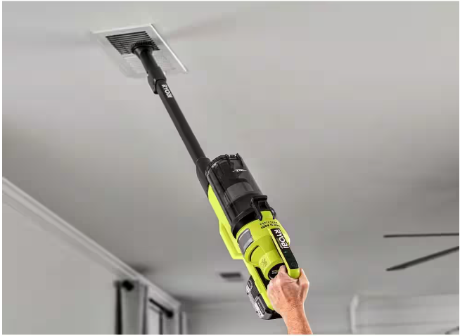 RYOBI ONE+ HP 18V Brushless Cordless Pet Stick Vacuum Cleaner Kit with 4.0 Ah HIGH PERFORMANCE Battery and Charger