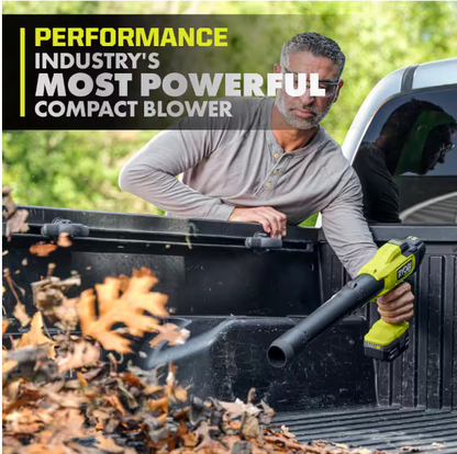RYOBI ONE+ HP 18V Brushless Cordless 220 CFM 140 MPH Compact Blower (Tool-Only)