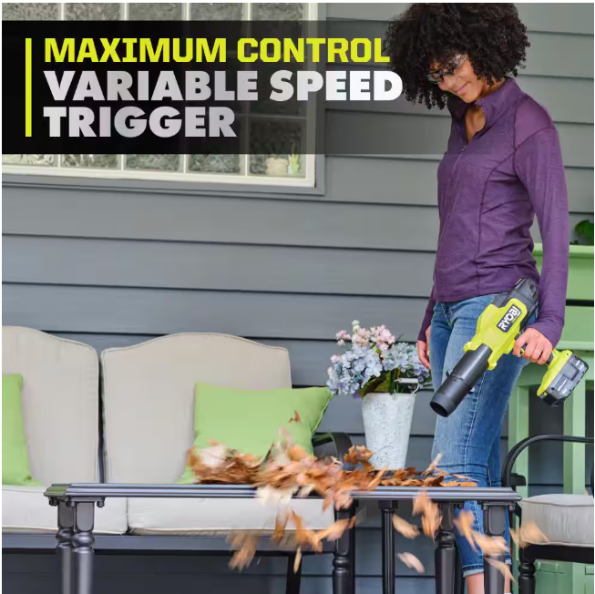 RYOBI ONE+ HP 18V Brushless Cordless 220 CFM 140 MPH Compact Blower (Tool-Only)