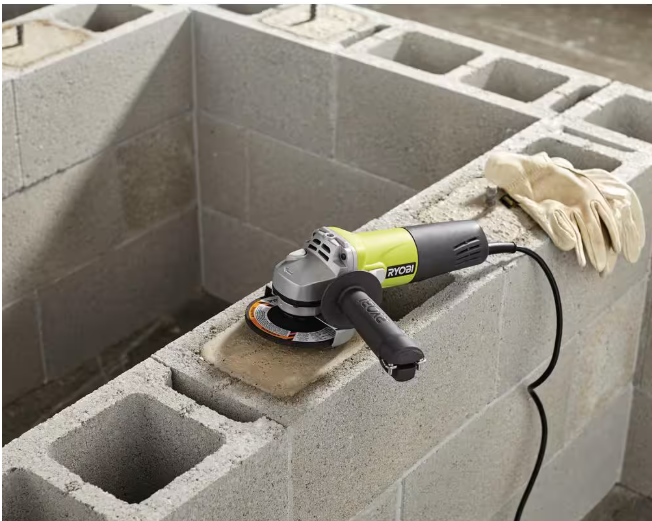 RYOBI 5.5 Amp Corded 4-1/2 in. Angle Grinder