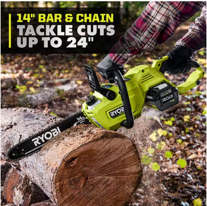 RYOBI 40V HP Brushless 14 in. Battery Chainsaw (Tool Only)