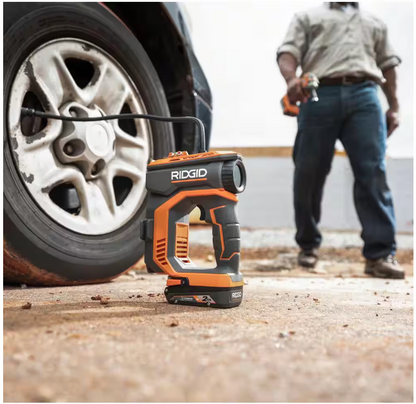 RIDGID 18V Cordless Portable Inflator (Tool Only)
