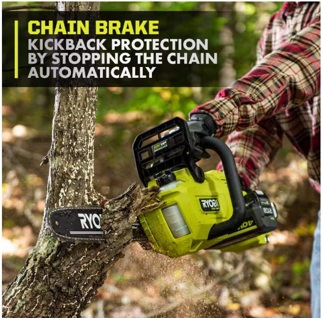 RYOBI 40V HP Brushless 14 in. Battery Chainsaw (Tool Only)