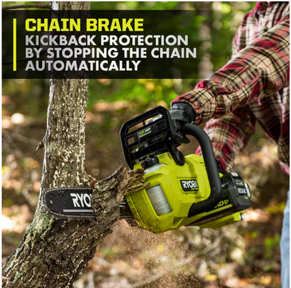 RYOBI 40V HP Brushless 14 in. Battery Chainsaw (Tool Only)