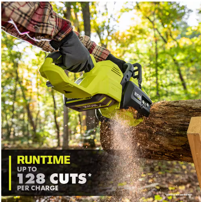 RYOBI 40V HP Brushless 14 in. Battery Chainsaw (Tool Only)
