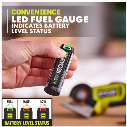 RYOBI USB Lithium Power Cutter Kit with 2.0 Ah USB Lithium Battery and Charging Cable