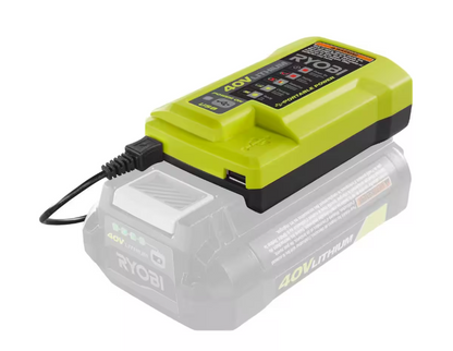 RYOBI 40V Lithium-Ion Charger with USB Port