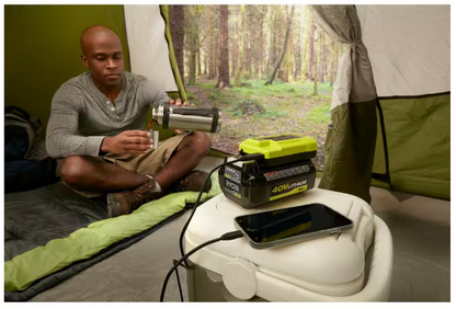 RYOBI 40V Lithium-Ion Charger with USB Port