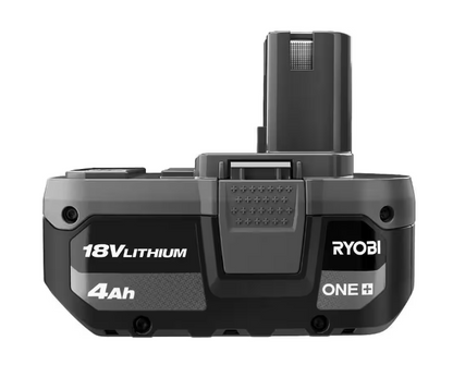 RYOBI ONE+ 18V Lithium-Ion Starter Kit with 2.0 Ah Battery, 4.0 Ah Battery, and Charger