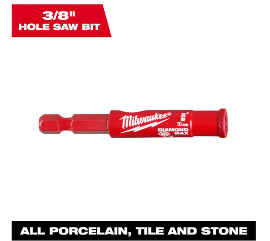 Milwaukee 3/8 in. Diamond Max Hole Saw