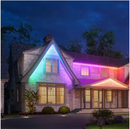 Govee RGBIC 36-Watt Equivalent 32.8 ft. Integrated LED Smart Color Changing Outdoor Black Wi-Fi Enabled Strip Light (1-Strip)