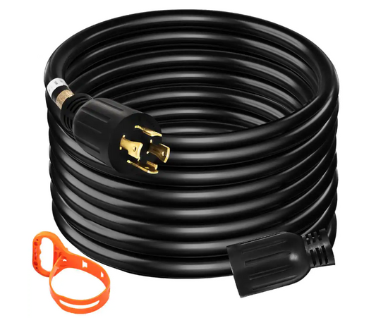 VEVOR 40 ft. Generator Extension Cord 30 Amp 125/250 Volt Generator Cord Generator Extension Cord with Twist Lock Connectors