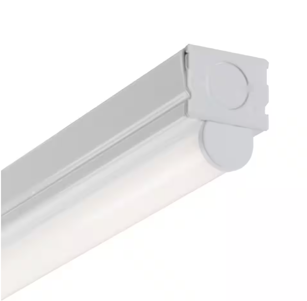 Metalux 2 ft. 16-Watt Equivalent, Integrated LED, White Finish, Strip Light Fixture, 4000K, 1150 Lumens