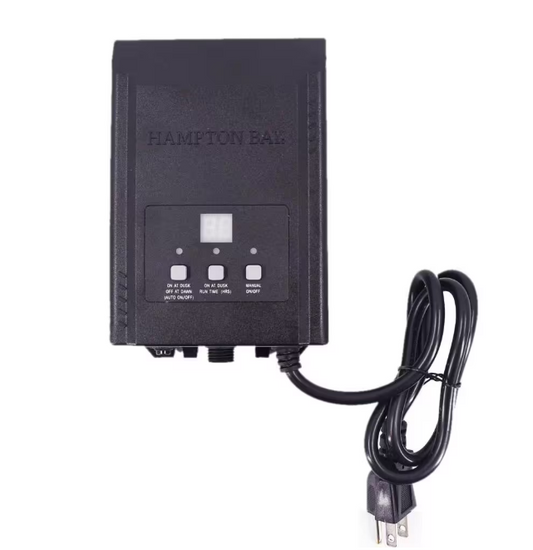 Hampton Bay Low-Voltage 30-Watt Landscape Lighting Transformer with Dusk to Dawn Sensor